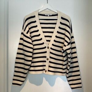 Striped Reformation cardigan